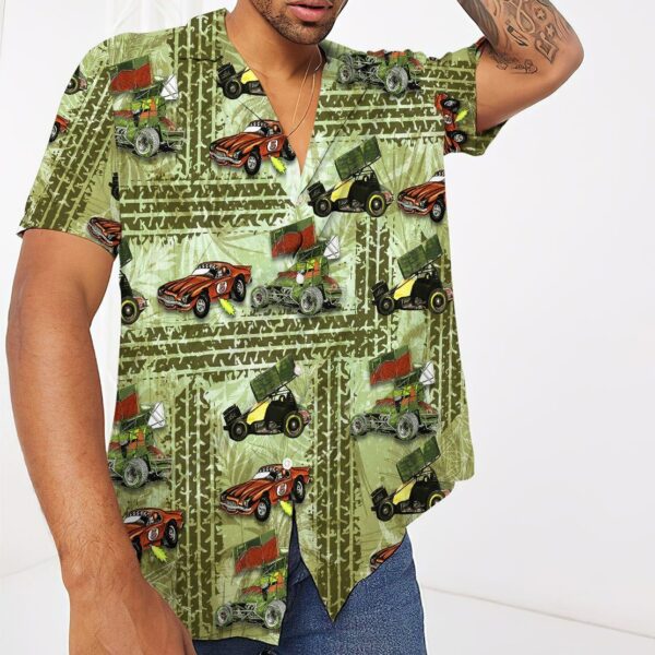 Gearhumans 3D Dirt Track Racing Hawaii Shirt ZZ13047 Hawai Shirt 