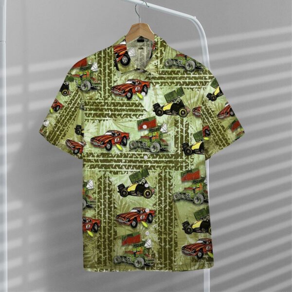 Gearhumans 3D Dirt Track Racing Hawaii Shirt ZZ13047 Hawai Shirt 