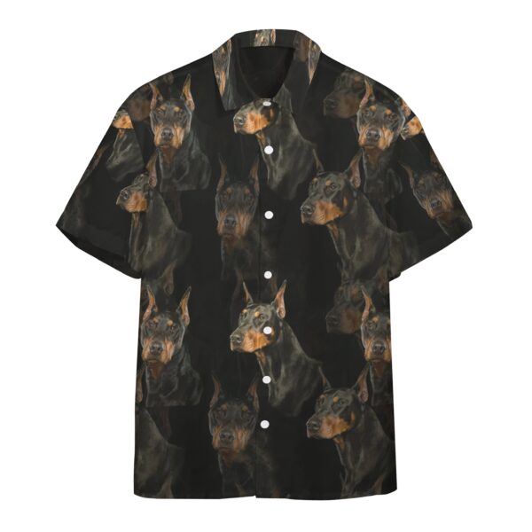 Gearhumans 3D Doberman Dogs Custom Hawaii Shirt GO11052111 Hawai Shirt Short Sleeve Shirt S 