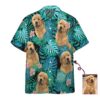 Gearhumans 3D Dog Hawaiian Tropical Custom Photo Short Sleeve Shirt GS0107212 Hawai Shirt Custom Photo S