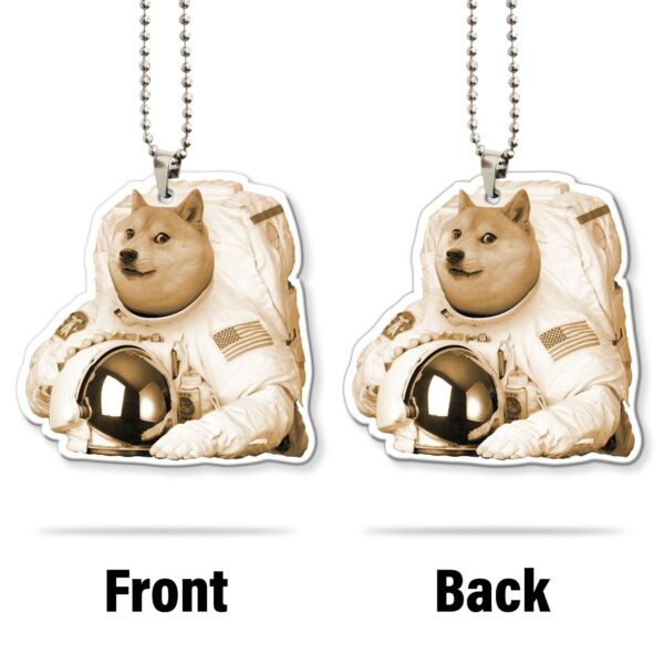 Gearhumans 3D Doge Astronaut Custom Car Hanging GO25052114 Car Hanging