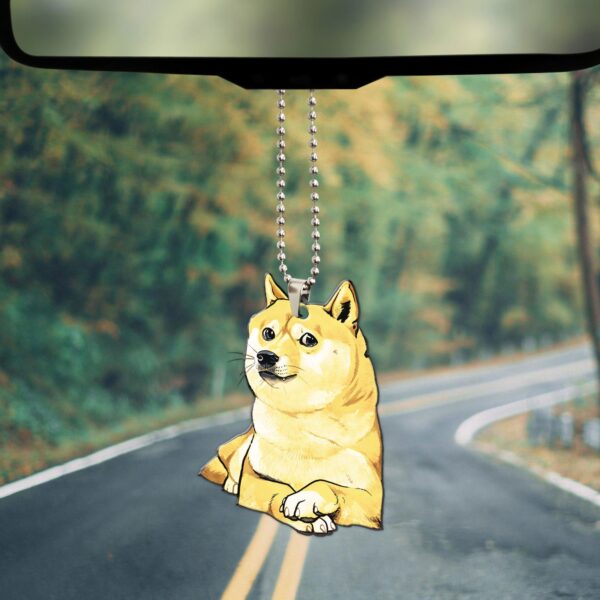 Gearhumans 3D Doge Meme Custom Car Hanging GO25052113 Car Hanging 