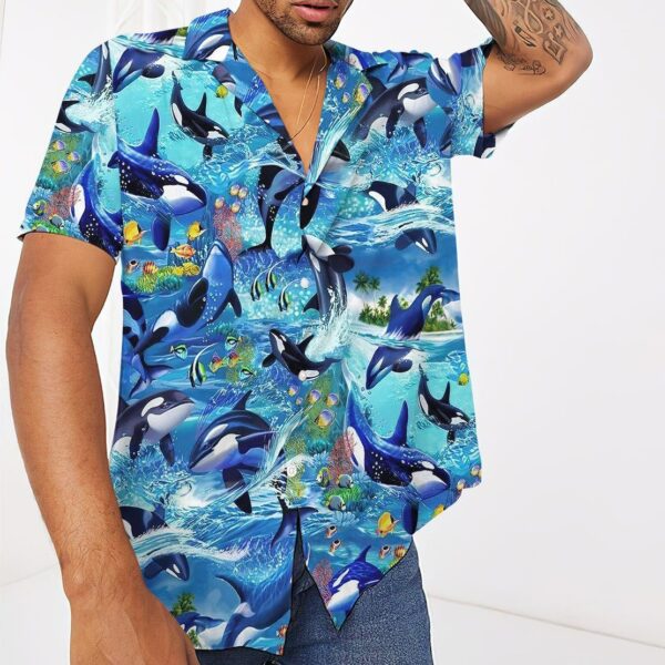 Gearhumans 3D Dolphins Hawaii Shirt ZZ1905214 Hawai Shirt 
