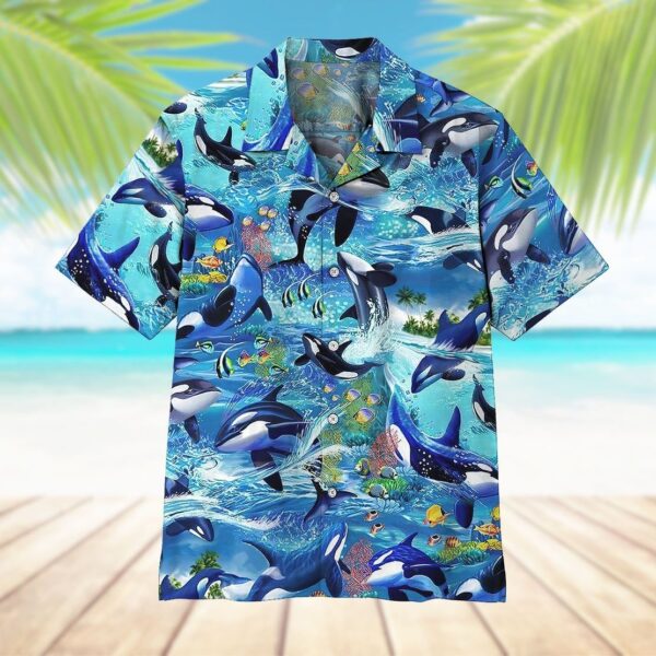 Gearhumans 3D Dolphins Hawaii Shirt ZZ1905214 Hawai Shirt 