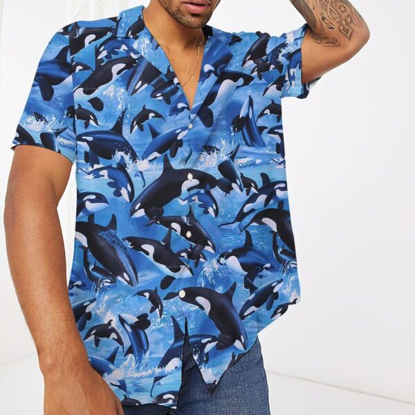 Gearhumans 3D Dolphins Hawaii Shirt ZZ1905215 Hawai Shirt 