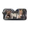 gearhumans 3D Donkey Custom Car Auto Sunshade GL030824 Auto Sunshade 57''x27.5''