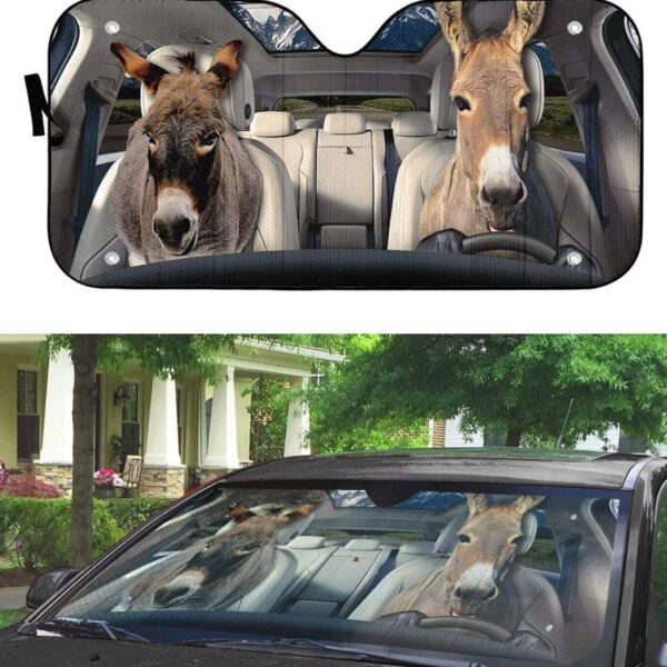 gearhumans 3D Donkey Custom Car Auto Sunshade GL030824 Auto Sunshade 