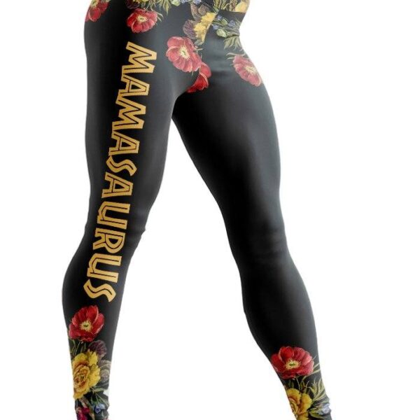 Gearhumans 3D Dont Mess With Mamasaurus Mothers Day Gift Custom Legging GW08042 Leggings