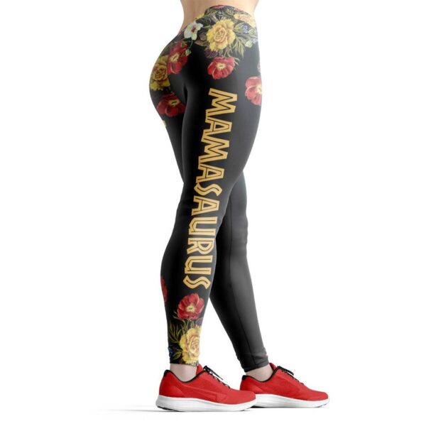 Gearhumans 3D Dont Mess With Mamasaurus Mothers Day Gift Custom Legging GW08042 Leggings Leggings S