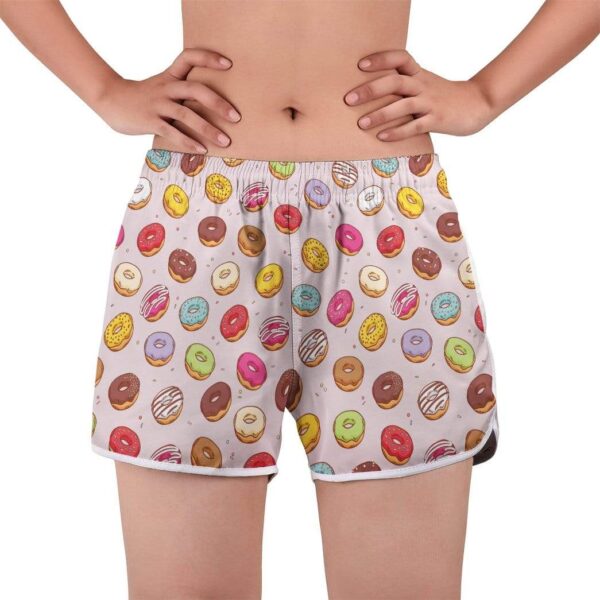 Gearhumans 3D Donut Custom Women Beach Shorts GW290713 Women Shorts