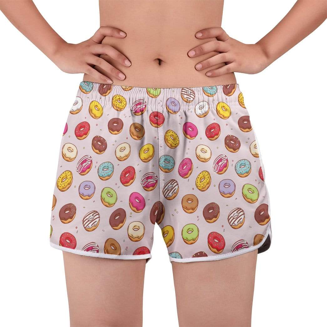 Gearhumans 3D Donut Custom Women Beach Shorts GW290713 Women Shorts