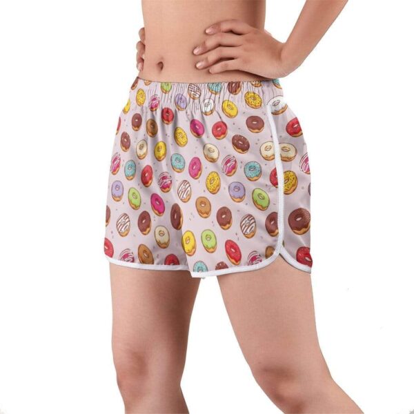 Gearhumans 3D Donut Custom Women Beach Shorts GW290713 Women Shorts