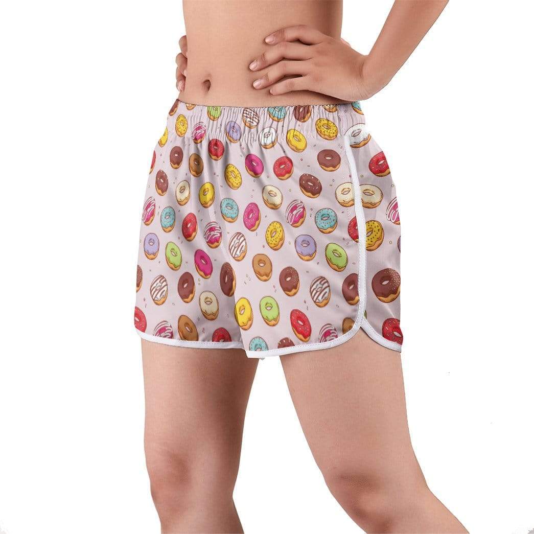 Gearhumans 3D Donut Custom Women Beach Shorts GW290713 Women Shorts