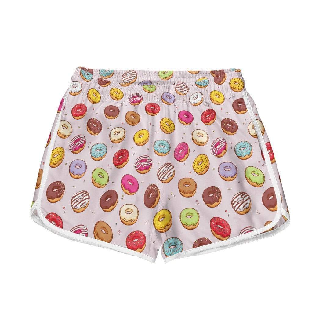 Gearhumans 3D Donut Custom Women Beach Shorts GW290713 Women Shorts Women Shorts XS