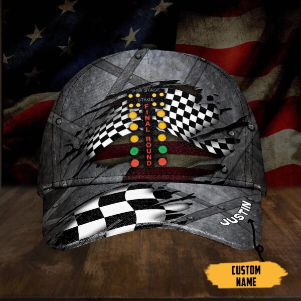 Gearhumans 3D Drag Racing Custom Name Cap GW050415 Cap