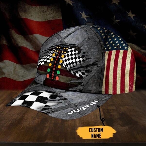 Gearhumans 3D Drag Racing Custom Name Cap GW050415 Cap