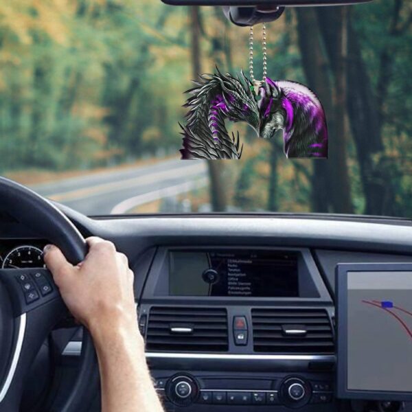 Gearhumans 3D Dragon And Wolf Car Hanging GJ26052101 Car Hanging
