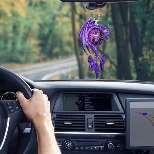 Gearhumans 3D Dragon Dreamcatcher Car Hanging GJ26052104 Car Hanging 