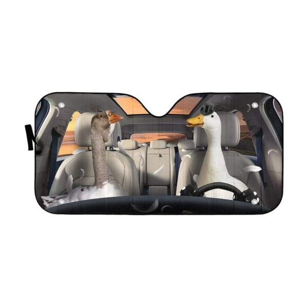 gearhumans 3D Duck And Goose Custom Car Auto Sunshade GS26061 Auto Sunshade 57''x27.5'' 