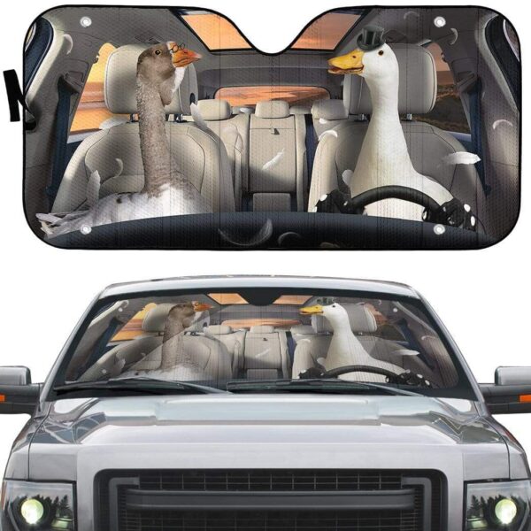 gearhumans 3D Duck And Goose Custom Car Auto Sunshade GS26061 Auto Sunshade