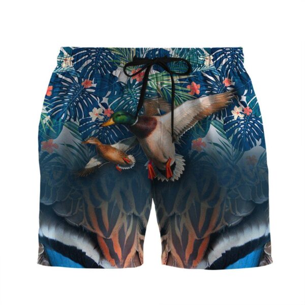 Gearhumans 3D Duck Hunting Hawaii Custom Beach Shorts Swim Trunks GS17052135 Men Shorts Men Shorts S