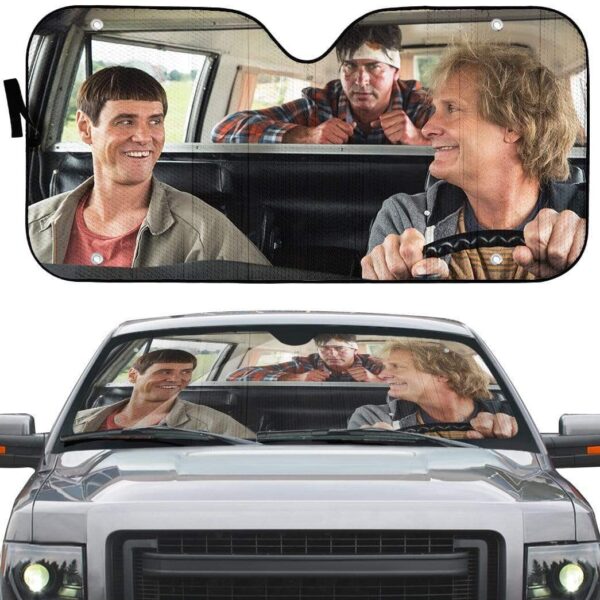 gearhumans 3D Dumb & Dumber Custom Car Auto Sunshade GL31072 Auto Sunshade 