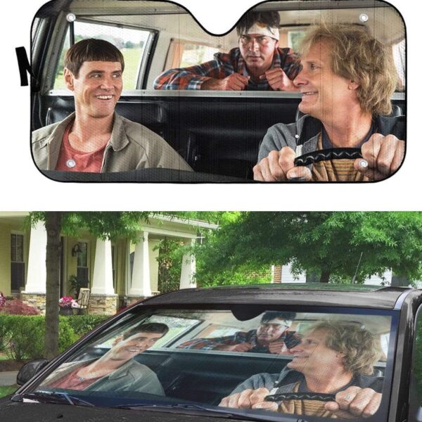 gearhumans 3D Dumb & Dumber Custom Car Auto Sunshade GL31072 Auto Sunshade 