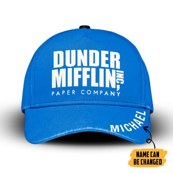 Gearhumans 3D Dunder Mifflin Paper Company Custom Name Classic Cap GW12044 Cap