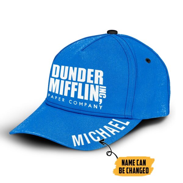Gearhumans 3D Dunder Mifflin Paper Company Custom Name Classic Cap GW12044 Cap Cap