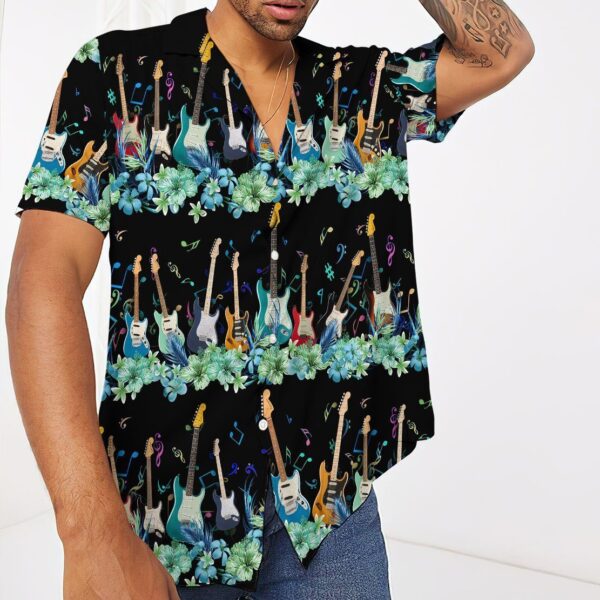 Gearhumans 3D Electric Guitar Hawaii Shirt ZZ13044 Hawai Shirt 