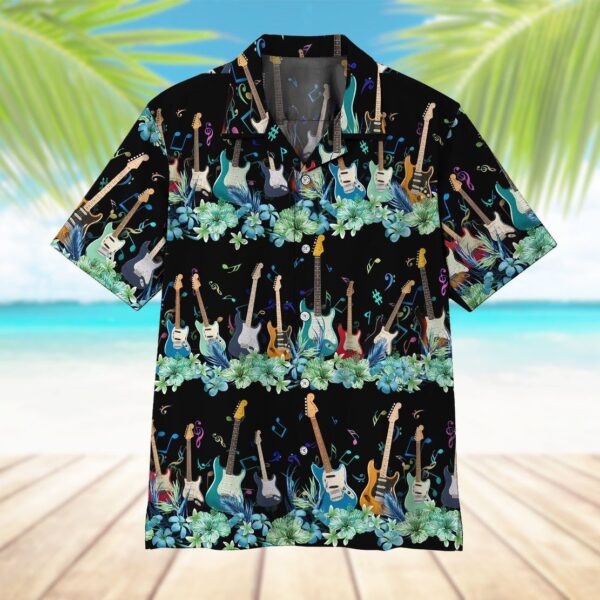 Gearhumans 3D Electric Guitar Hawaii Shirt ZZ13044 Hawai Shirt 