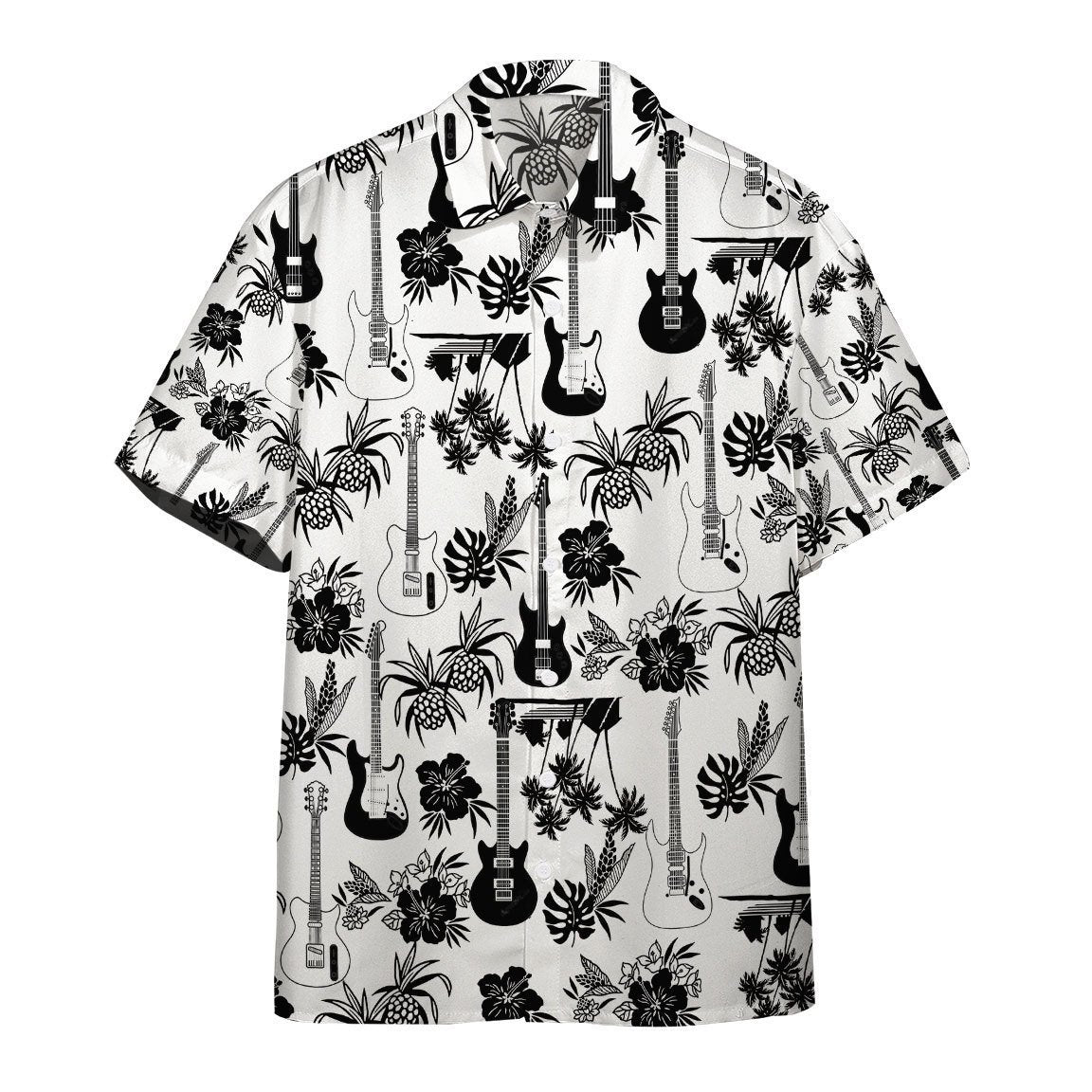 Gearhumans 3D Electric Guitar Hawaii shirt ZZ24032 Hawai Shirt Short Sleeve Shirt S