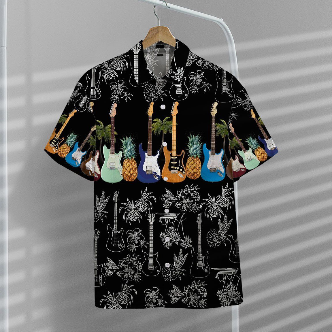Gearhumans 3D Electric Guitar Hawaii shirt ZZ25032 Hawai Shirt