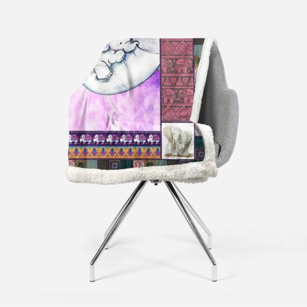 Gearhumans 3D Elephant Mom Mothers Day Gift Custom Blanket GW07044 Blanket