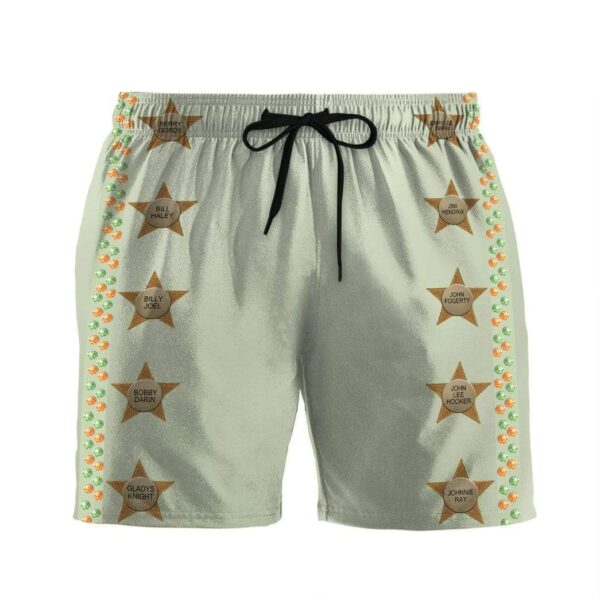 Gearhumans 3D Elton John Star On Hollywood Custom Beach Shorts Swim Trunks GL050817 Men Shorts Men Shorts S