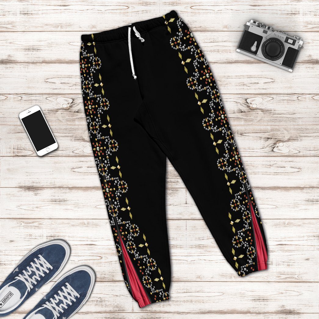 Gearhumans 3D ELV PRL Black Conquistador Custom Sweatpants GW01072121 Sweatpants