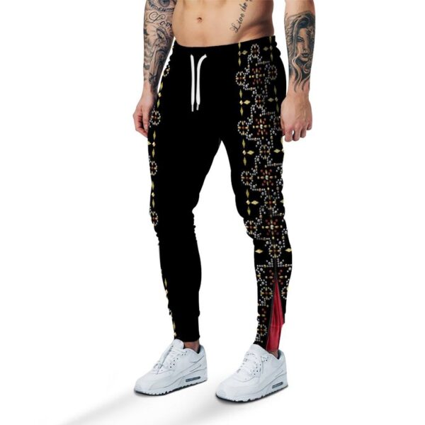 Gearhumans 3D ELV PRL Black Conquistador Custom Sweatpants GW01072121 Sweatpants