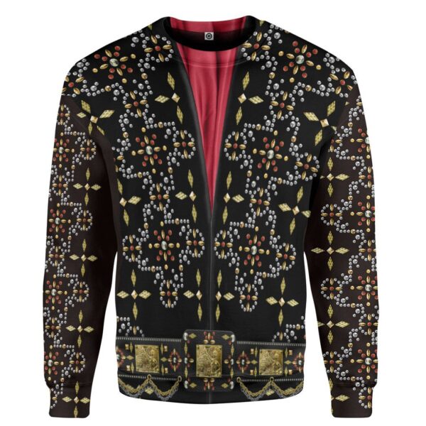 Gearhumans 3D ELV PRL Black Conquistador Custom Tshirt Hoodie Apparel GW01072120 3D Apparel Long Sleeve S