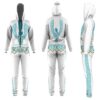 Gearhumans 3D ELV PRL Phoenix Turquoise Custom Jumpsuit GW15062114 Jumpsuit Jumpsuit S