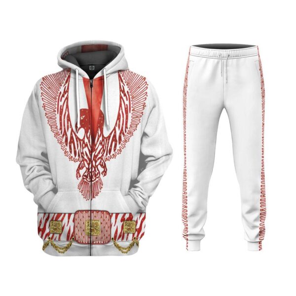 Gearhumans 3D ELV PRL Red Phoenix Jumpsuit Custom Sweatpants GW11062111 Sweatpants 