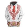 Gearhumans 3D ELV PRL Red Phoenix Jumpsuit Custom Tshirt Hoodie Apparel GW11062110 3D Apparel Hoodie S