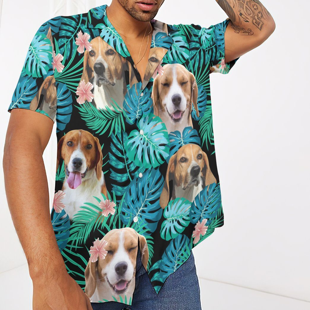 Gearhumans 3D English Foxhound Dog Summer Custom GW19052116 Hawai Shirt