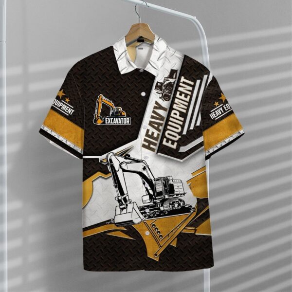 Gearhumans 3D Excavator Hawaii Shirt ZZ0605211 Hawai Shirt 