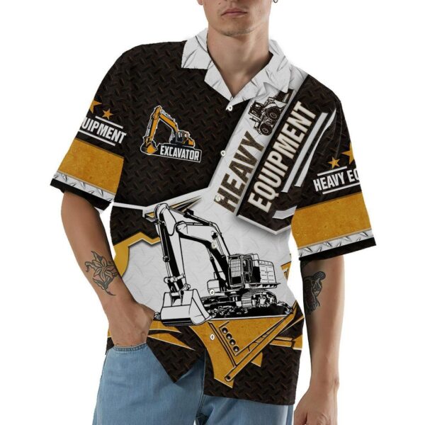 Gearhumans 3D Excavator Hawaii Shirt ZZ0605211 Hawai Shirt 