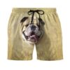 Gearhumans 3D Face Bulldog Custom Summer Beach Shorts Swim Trunks GV12069 Men Shorts Men Shorts S