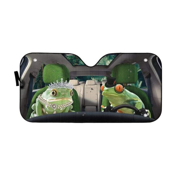 gearhumans 3D Fancy Frogs Custom Car Auto Sunshade GS06076 Auto Sunshade 57''x27.5'' 