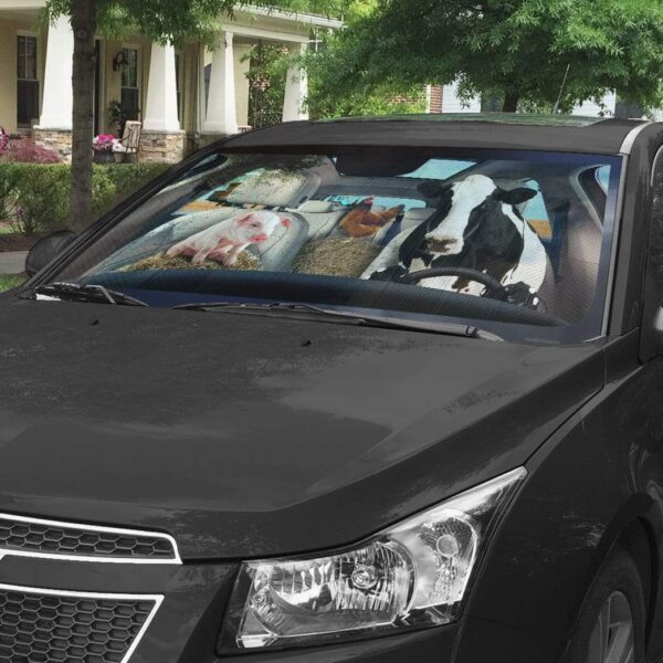 gearhumans 3D Farmstyle Custom Car Auto Sunshade GS220612 Auto Sunshade 