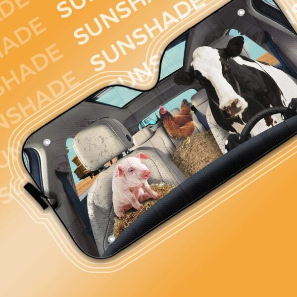 gearhumans 3D Farmstyle Custom Car Auto Sunshade GS220612 Auto Sunshade 