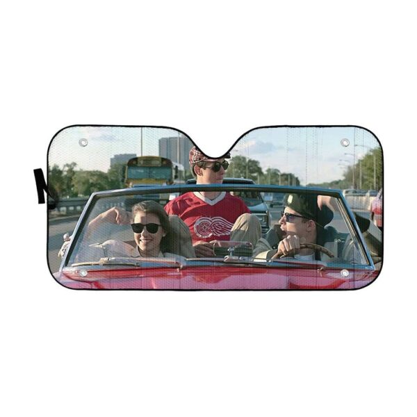 Gearhumans 3D Ferris Buellers Day Off Car Auto Sunshade GS2804215 Auto Sunshade 57''x27.5'' 