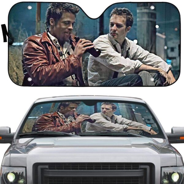 gearhumans 3D Fight Club Custom Car Auto Sunshade GL030822 Auto Sunshade 